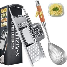 SPEENSUN Spätzlehobel+Schöpflöffel [Topf Ø von 