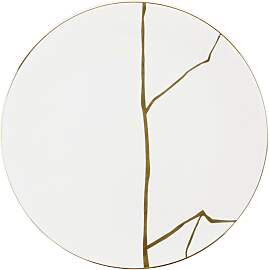 Speiseteller Onix in Weiß/Goldfarben Ø 27cm