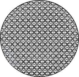 Speiseteller Shiva Schwarz/Weiß
