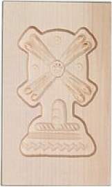 Spekulatiusform Mühle Ahornholz 15 x 9 cm