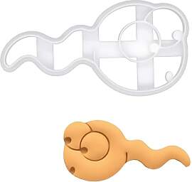 Sperma Ausstechform, 1 Teil, Bakerlogy