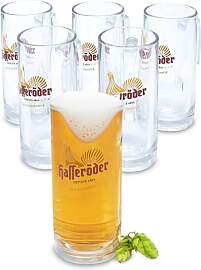 Spetebo Bierkrug 0,25 L mit Hasseröder Logo - 6er 