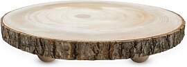 Spetebo Blumenhocker aus Baumscheibe mit Rinde -