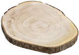 Spetebo Blumenhocker aus Baumscheibe mit Rinde -