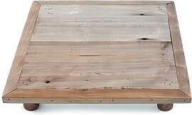 Spetebo Deko Blumenteller natur quadratisch - 30 x 