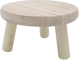 Spetebo Holz Blumenhocker natur mit 3 Beinen - 21