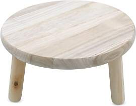 Spetebo Holz Blumenhocker Natur mit 3 Beinen - 29