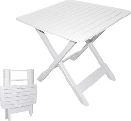 Spetebo Klapptisch TEVERE in weiß - 80x72x70 cm - 