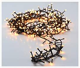 Spetebo LED Büschel Cluster Lichterkette warm