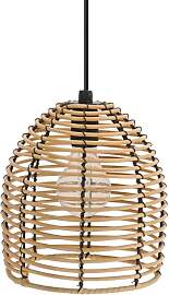 Spetebo LED Garten Deko Leuchte mit Rattan Optik - 