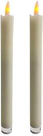 Spetebo LED Stabkerze aus Echtwachs 25 cm - 2