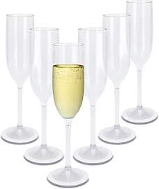 Spetebo Mehrweg Kunststoff Sektglas 165 ml