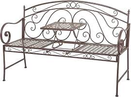 Spetebo Metall Gartenbank 2/3 Sitzer mit