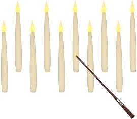 Spetebo Schwebende LED Kerzen warm weiß mit