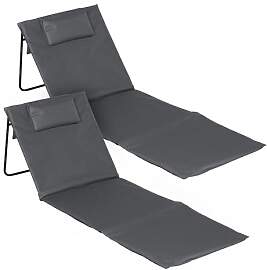 Spetebo Strandmatte 2er Set klappbar mit