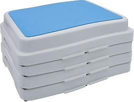 Spetebo Trittstufe stapelbar weiß 50 x 40 cm -