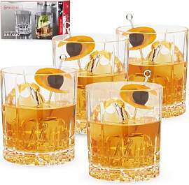 Spiegelau Whisky Glas D.O.F. 4er Set, 368 ml,