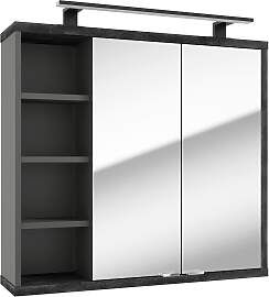 Spiegelschrank Camillo Anthrazit/Schwarz