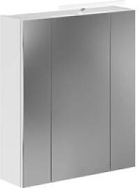 Spiegelschrank Linus Hochglanz Weiß 70 cm