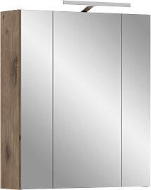 Spiegelschrank WELLTIME, nox oak nb, schwarz matt, 