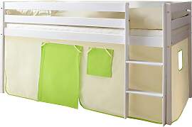 Spielbett Holz Malte ca. 90x200 Beige/Grün