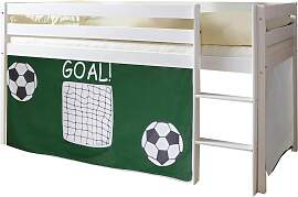 Spielbett Holz Malte ca. 90x200 cm Grün/Weiß