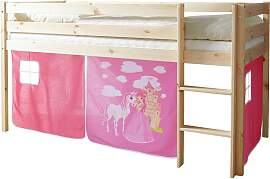 Spielbett Holz Malte ca. 90x200 cm Rosa