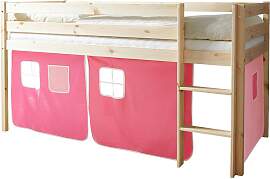 Spielbett Holz Malte ca. 90x200 cm Rosa