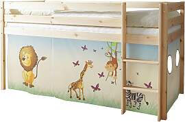 Spielbett Holz Malte ca. 90x200 cm Safari
