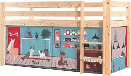 Spielbett VIPACK "Pino, Kiefer massiv, mit