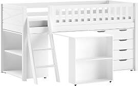 Spielbett VIPACK, weiß, B:134,7cm H:114cm