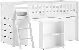 Spielbett VIPACK, weiß, B:134,7cm H:114cm