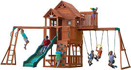 Spielturm, Braun, Grün, Holz, 410 L, 670x380x510