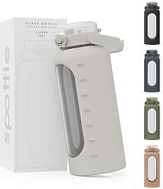 spottle Glasflasche 2 Liter - Trinkflasche 2L Glas 