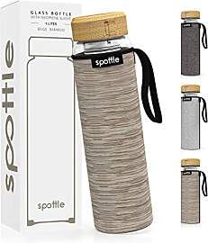 spottle Teeflasche Glas 1 Liter mit Siebeinsatz