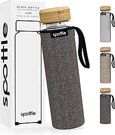 spottle Teeflasche Glas 1 Liter mit Siebeinsatz