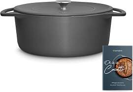 SPRINGLANE Cocotte mit Deckel, Grau, rund, 28 cm,