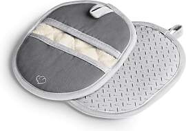SPRINGLANE Topflappen-Set 2-TLG. Grau, Silikon