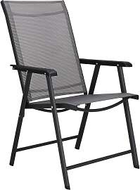 SPRINGOS Gartenstuhl mit Armlehnen 49x49x96 cm – 