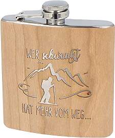 Spruchreif | Flachmann aus Edelstahl mit Gravur