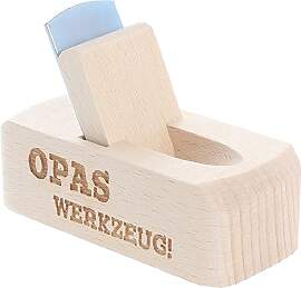 Spruchreif Flaschenöffner Hobel aus Buchenholz