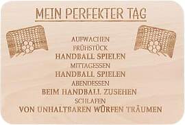 Spruchreif Frühstücksbrettchen Handball aus