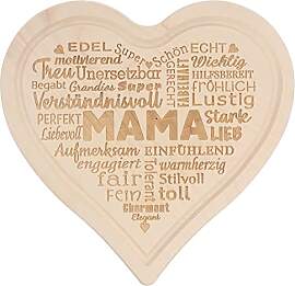 Spruchreif Frühstücksbrettchen Mama Wortherz