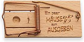 Spruchreif | Mausefalle mit Gravur „Ein paar