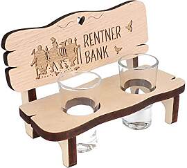 Spruchreif Schnapsbank „Rentnerbank“ – Holz