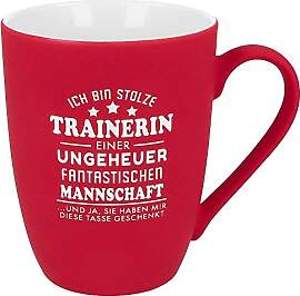 Spruchreif | Soft-Touch Tasse Rot Ich bin stolze
