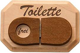 Spruchreif | WC Schild aus Holz | Toilettenschild