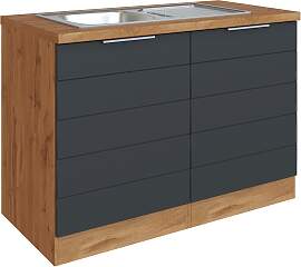 Spülenschrank Florenz mit Spüle ca. 120 cm