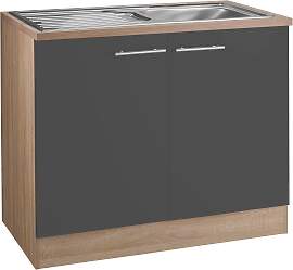 Spülenschrank OPTIFIT "Kalmar", grau