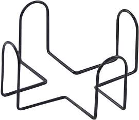 SquarezhenBo Schwarz Metall-Untersetzer-Halter,